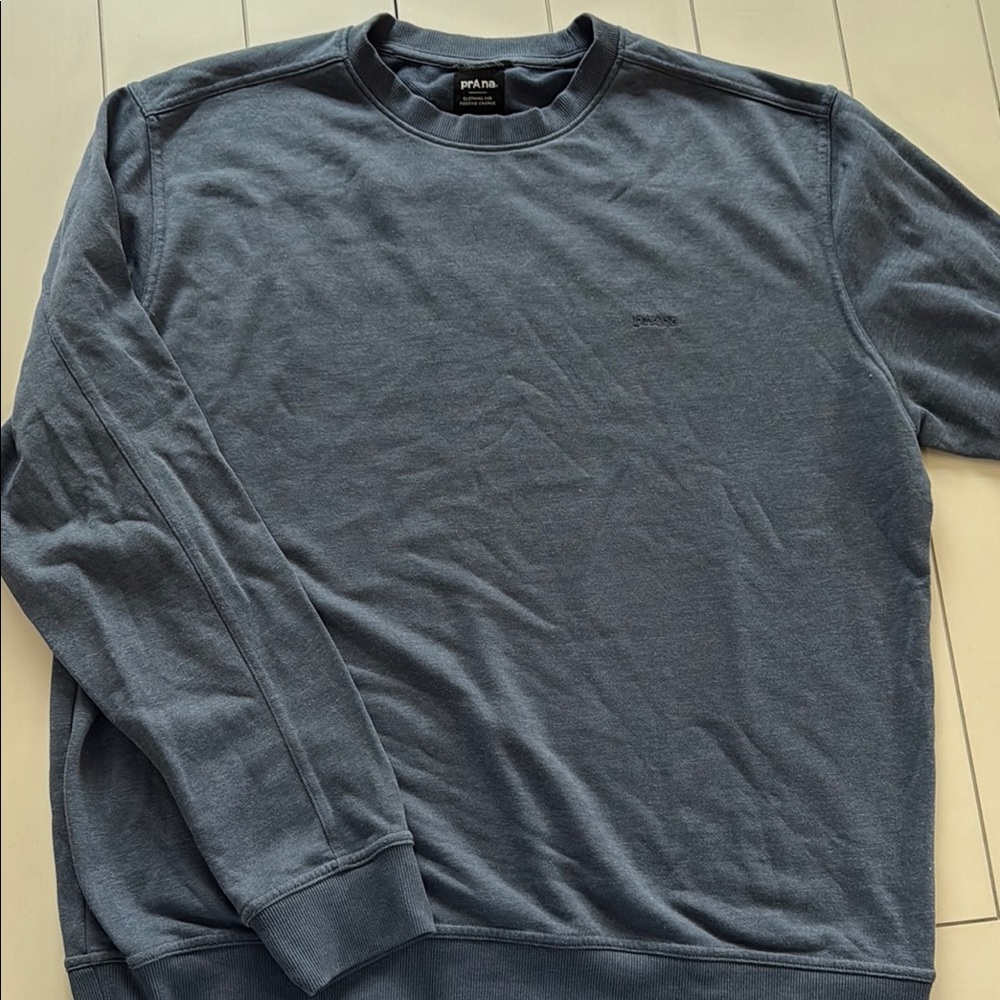 Prana Men's Blue Long Sleeve Shirt